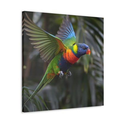 Vibrant Bird ArtRainbow Lorikeet in Flight | Cinematic Wildlife Photography | Vibrant CanvasRainbow Lorikeet in Flight – Cinematic Wildlife Photography
A breathtaking medium shot of a vibrant rainbow lorikeet in mid-flight, showcasing its dazzling plumage o