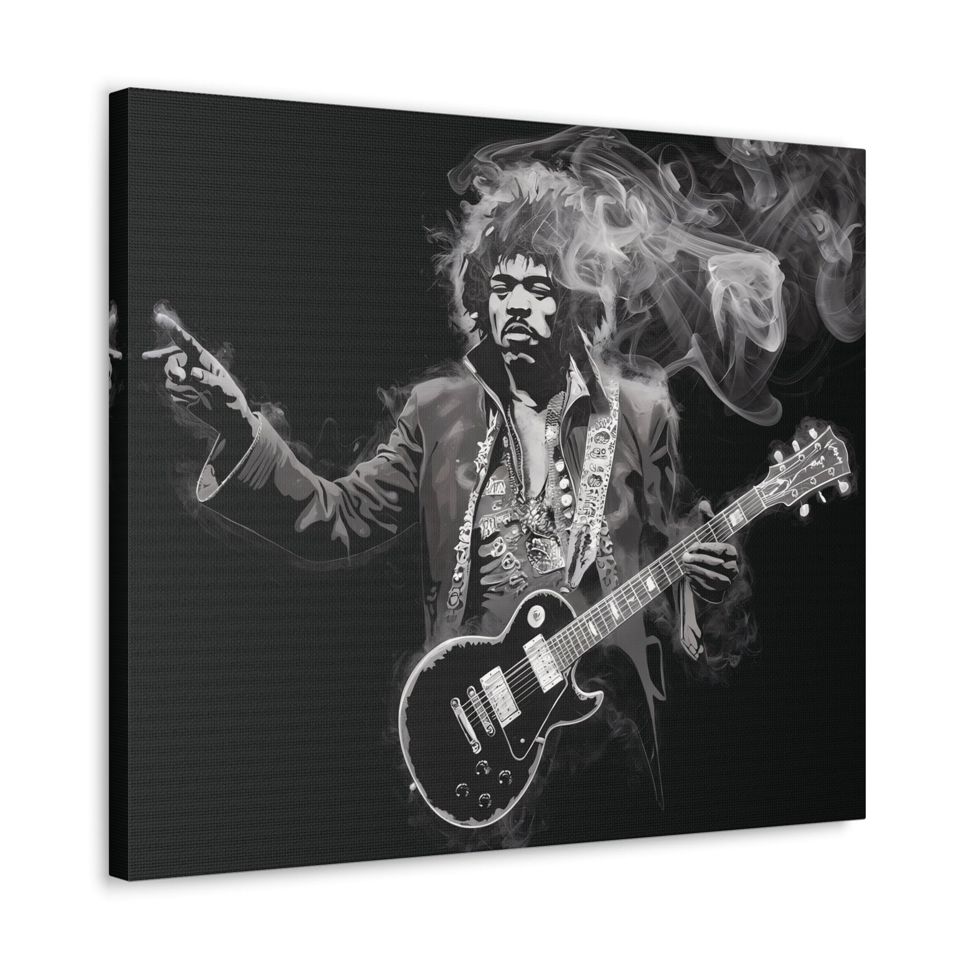 Peace and LovePeace and Love: Jimi Hendrix Fumage Art | Canvas Gallery Wrap | EthereCanvasPeace and Love: Jimi Hendrix Fumage Art | Canvas Gallery Wrap - Wall Art Decor
Jimi Hendrix Soot Painting - Innovative Fumage Art on Canvas
Experience the fiery pass