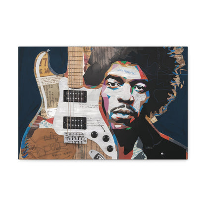 Sonic LegacySonic Legacy: Jimi Hendrix Guitar Collage Art Print | Iconic Rock MemoCanvasJimi Hendrix Abstract Guitar Collage - Unique Rock Art Print
Experience the soul of rock with this abstract Jimi Hendrix guitar collage art print. Bring the spirit o