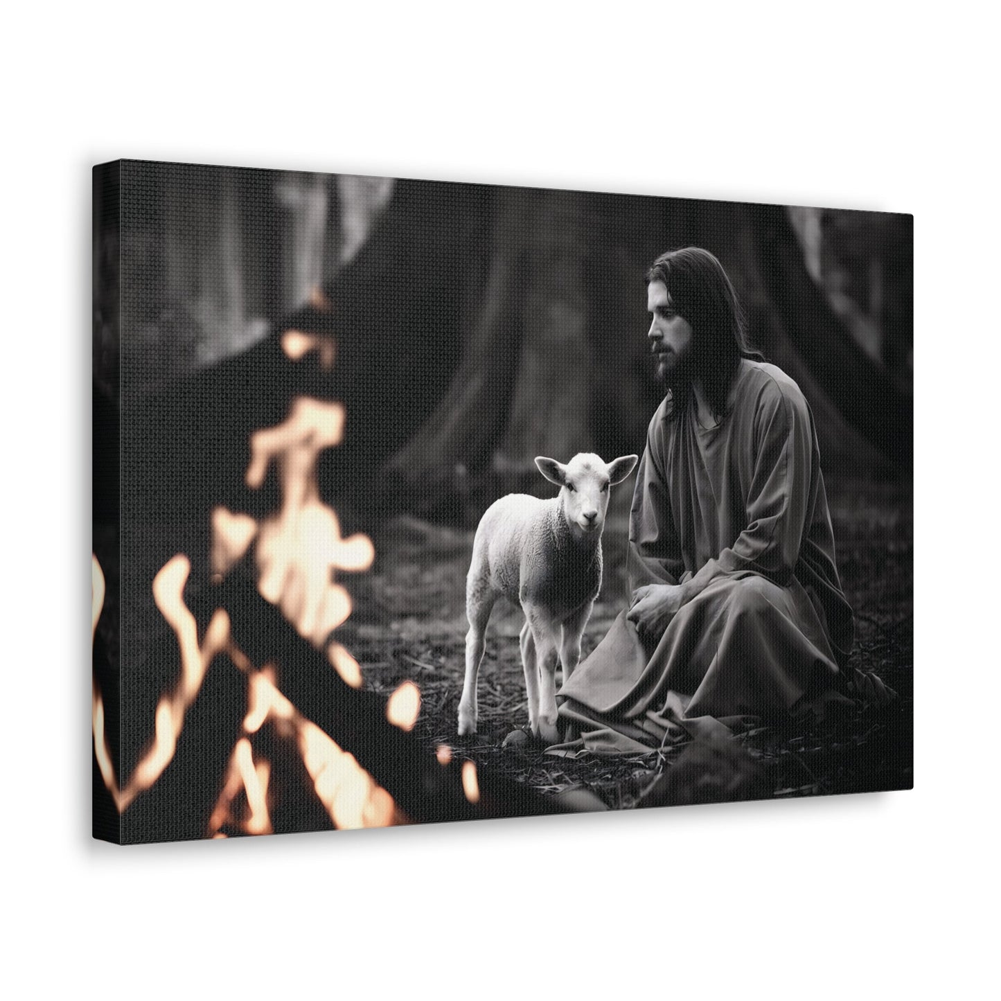 Divine Refuge IIDivine Refuge II: Jesus Christ and the Lamb - Illuminating Faith in DaCanvasDivine Refuge II: Jesus Christ and the Lamb - Illuminating Faith in Darkness | Limited Edition Christian Wall Art |  Modern Wall Art Decor
Description:
Experience th