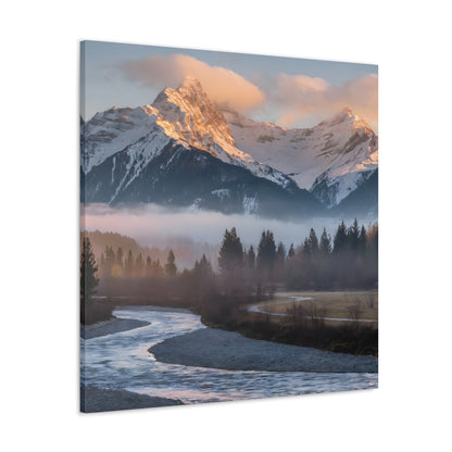 Mountain Photography : Swiss Alps Sunrise Wall Art Decor - Landscape Alpine Wall Art Decor