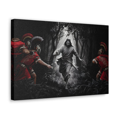 Divine Escape IIDivine Escape II: Jesus Christ's Cinematic Flight from Roman PersecutiCanvasDivine Escape II: Jesus Christ's Cinematic Flight from Roman Persecution - Limited Edition Christian Art Print |  Wall Art Decor
Description:
Experience the raw powe