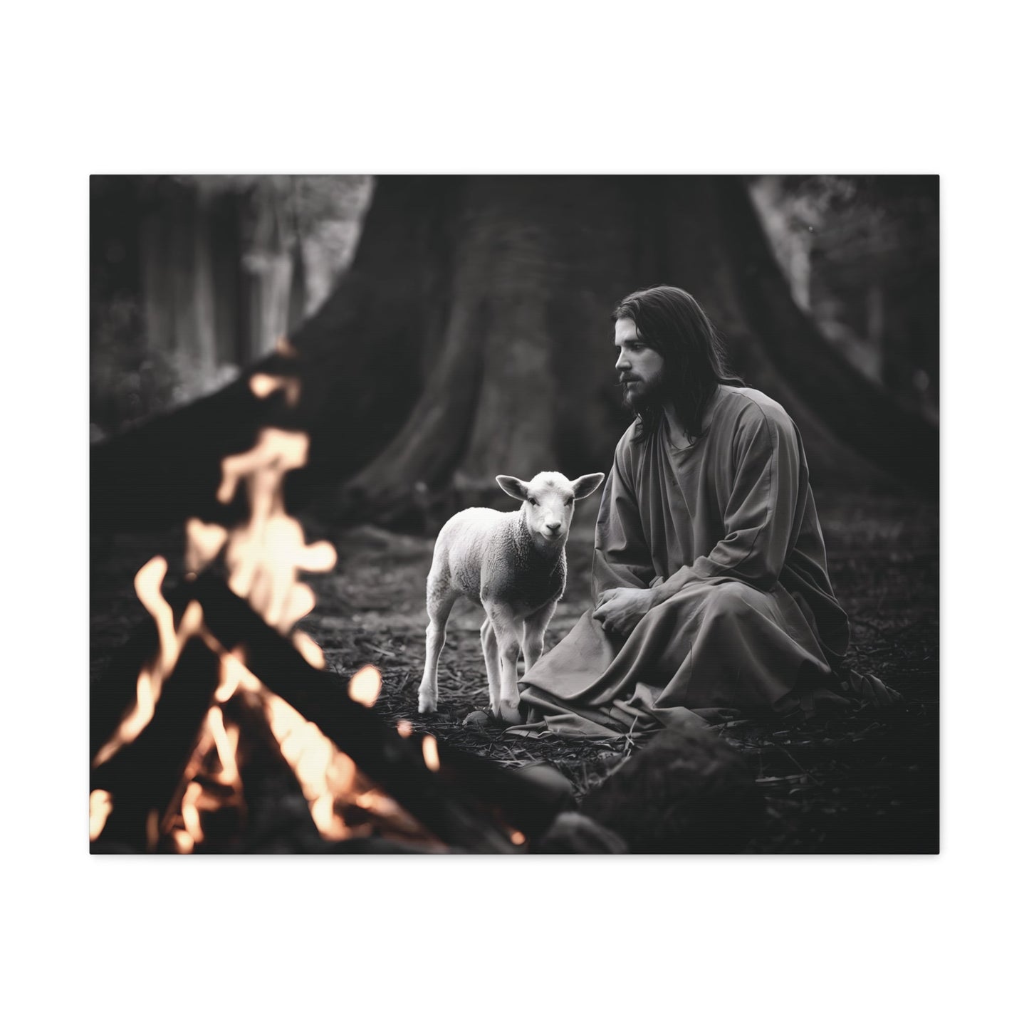 Divine Refuge IIDivine Refuge II: Jesus Christ and the Lamb - Illuminating Faith in DaCanvasDivine Refuge II: Jesus Christ and the Lamb - Illuminating Faith in Darkness | Limited Edition Christian Wall Art |  Modern Wall Art Decor
Description:
Experience th