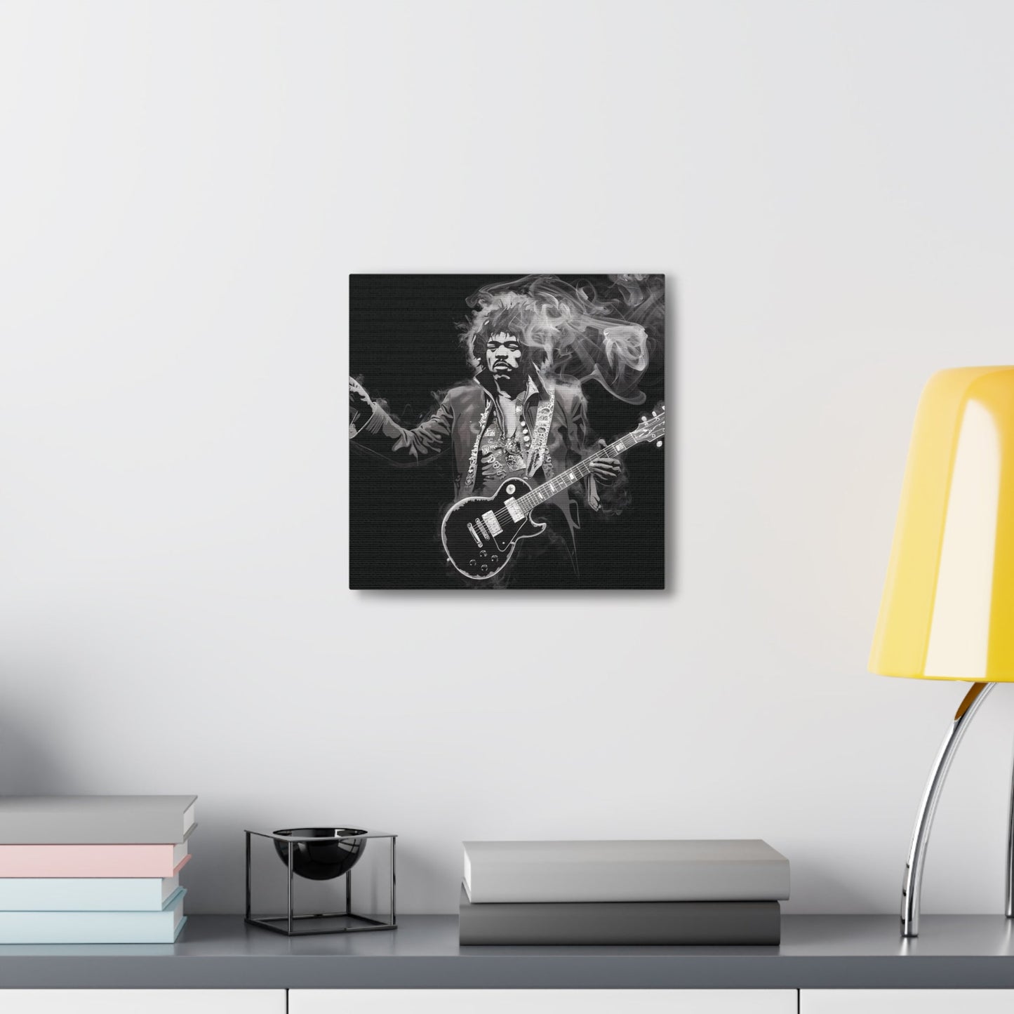 Peace and LovePeace and Love: Jimi Hendrix Fumage Art | Canvas Gallery Wrap | EthereCanvasPeace and Love: Jimi Hendrix Fumage Art | Canvas Gallery Wrap - Wall Art Decor
Jimi Hendrix Soot Painting - Innovative Fumage Art on Canvas
Experience the fiery pass