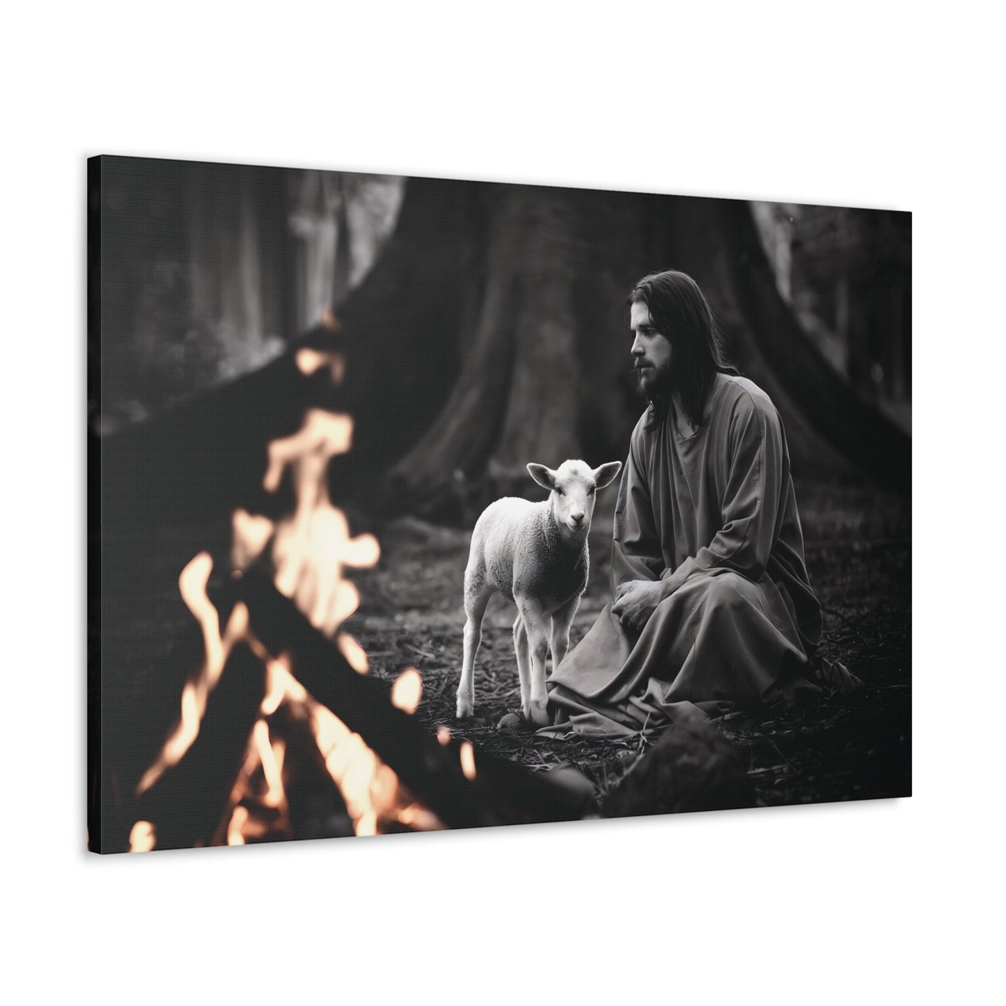 Divine Refuge IIDivine Refuge II: Jesus Christ and the Lamb - Illuminating Faith in DaCanvasDivine Refuge II: Jesus Christ and the Lamb - Illuminating Faith in Darkness | Limited Edition Christian Wall Art |  Modern Wall Art Decor
Description:
Experience th