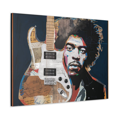 Sonic LegacySonic Legacy: Jimi Hendrix Guitar Collage Art Print | Iconic Rock MemoCanvasJimi Hendrix Abstract Guitar Collage - Unique Rock Art Print
Experience the soul of rock with this abstract Jimi Hendrix guitar collage art print. Bring the spirit o