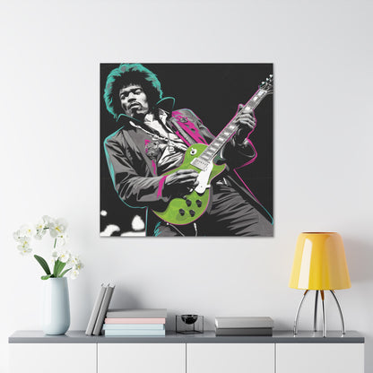 Jimi Hendrix Pop ArtElectric Icon: Jimi Hendrix Pop Art Canvas | Vibrant Guitar Legend PorCanvasJimi Hendrix Pop Art Canvas - Neon Guitar Rock Legend Print
Electrify your space with this striking Jimi Hendrix pop art canvas. Monochrome portrait with vibrant neo