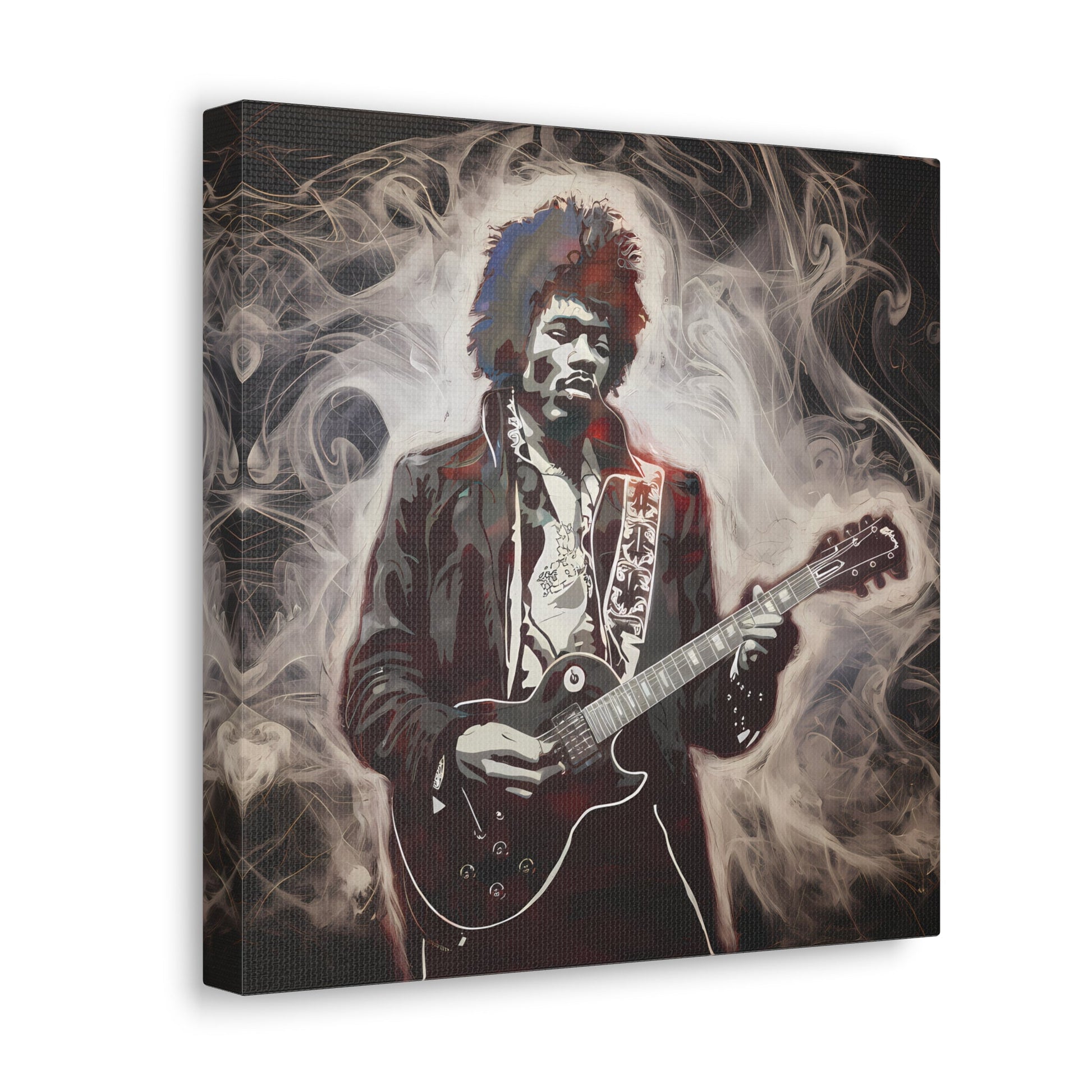 Star Power"Star Power" Ethereal Soot Portrait: Jimi Hendrix's Fiery Performance Canvas"Star Power" Ethereal Soot Portrait: Jimi Hendrix's Fiery Performance
Experience the raw intensity of Jimi Hendrix like never before with this mesmerizing Fumage art