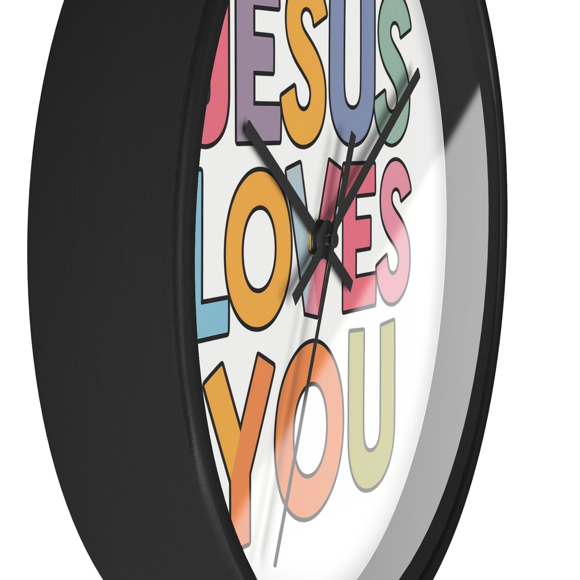 "JESUS LOVES YOU""JESUS LOVES YOU" Inspirational Christian Wall Clock- Christian InspirHome DecorJESUS LOVES YOU" Inspirational Christian Wall Clock
Product Description:Embrace the message of God's love with every tick of our stunning "JESUS LOVES YOU" wall cloc