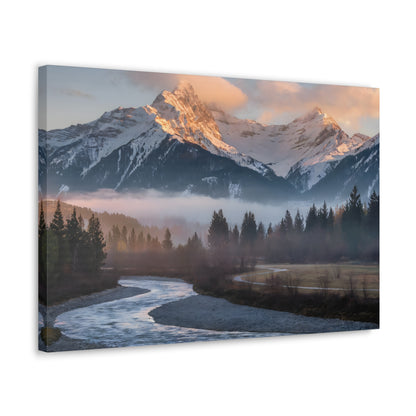 Mountain Photography : Swiss Alps Sunrise Wall Art Decor - Landscape Alpine Wall Art Decor