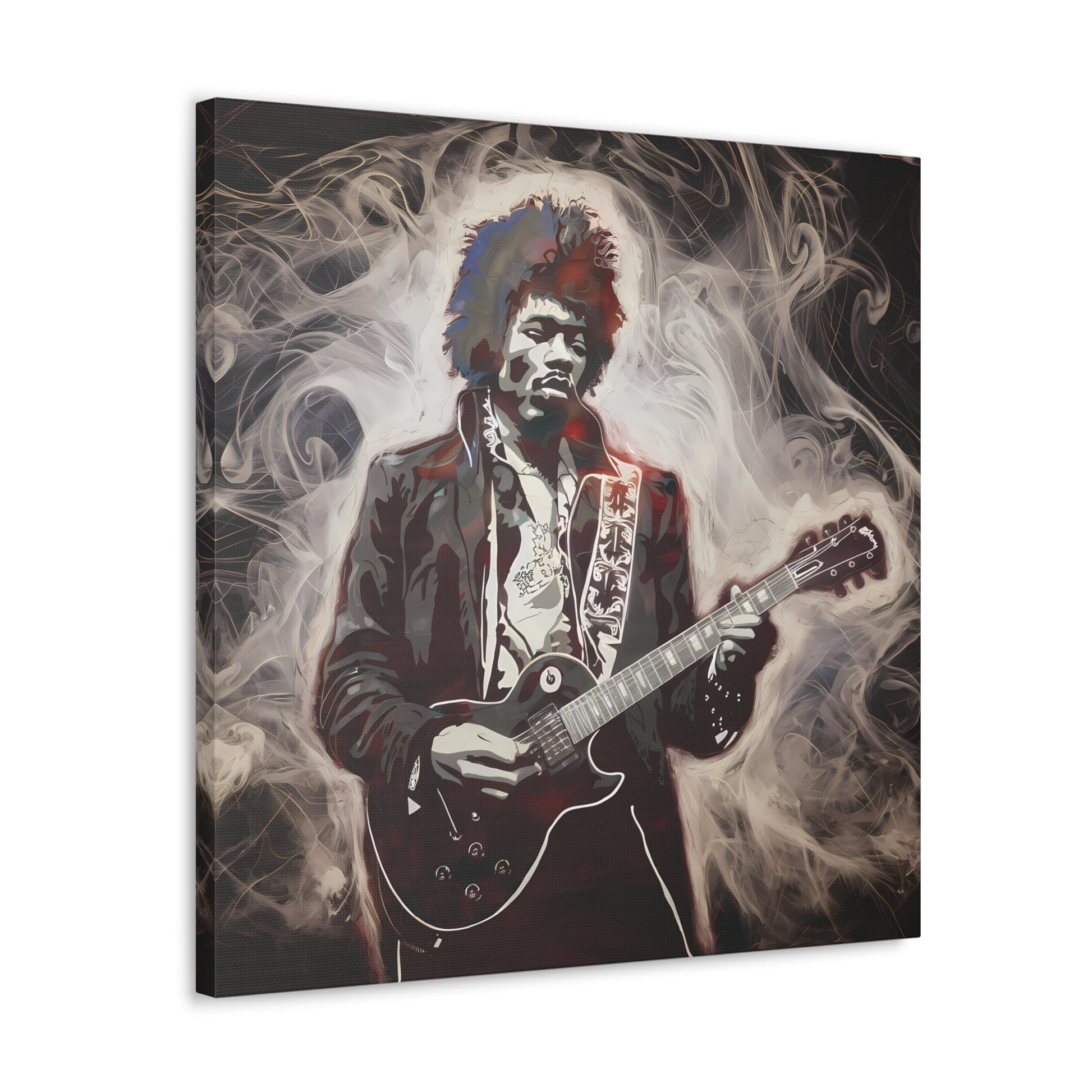 Star Power"Star Power" Ethereal Soot Portrait: Jimi Hendrix's Fiery Performance Canvas"Star Power" Ethereal Soot Portrait: Jimi Hendrix's Fiery Performance
Experience the raw intensity of Jimi Hendrix like never before with this mesmerizing Fumage art