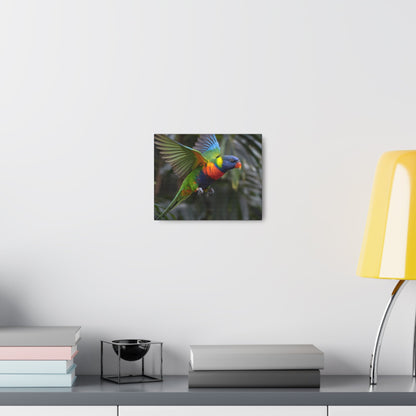 Vibrant Bird ArtRainbow Lorikeet in Flight | Cinematic Wildlife Photography | Vibrant CanvasRainbow Lorikeet in Flight – Cinematic Wildlife Photography
A breathtaking medium shot of a vibrant rainbow lorikeet in mid-flight, showcasing its dazzling plumage o