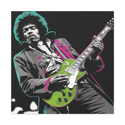 Jimi Hendrix Pop ArtElectric Icon: Jimi Hendrix Pop Art Canvas | Vibrant Guitar Legend PorCanvasJimi Hendrix Pop Art Canvas - Neon Guitar Rock Legend Print
Electrify your space with this striking Jimi Hendrix pop art canvas. Monochrome portrait with vibrant neo