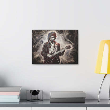 Star Power"Star Power" Ethereal Soot Portrait: Jimi Hendrix's Fiery Performance Canvas"Star Power" Ethereal Soot Portrait: Jimi Hendrix's Fiery Performance
Experience the raw intensity of Jimi Hendrix like never before with this mesmerizing Fumage art