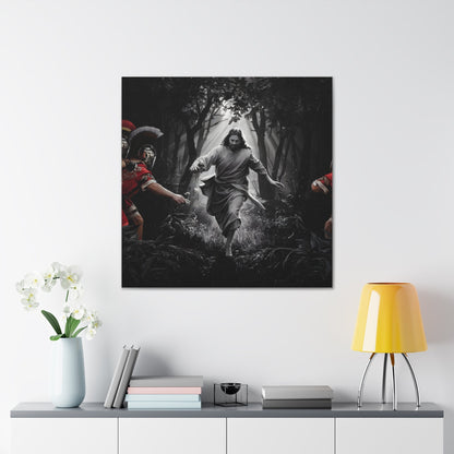 Divine Escape IIDivine Escape II: Jesus Christ's Cinematic Flight from Roman PersecutiCanvasDivine Escape II: Jesus Christ's Cinematic Flight from Roman Persecution - Limited Edition Christian Art Print |  Wall Art Decor
Description:
Experience the raw powe