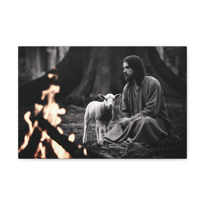 Divine Refuge IIDivine Refuge II: Jesus Christ and the Lamb - Illuminating Faith in DaCanvasDivine Refuge II: Jesus Christ and the Lamb - Illuminating Faith in Darkness | Limited Edition Christian Wall Art |  Modern Wall Art Decor
Description:
Experience th