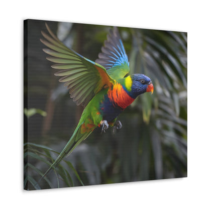 Vibrant Bird ArtRainbow Lorikeet in Flight | Cinematic Wildlife Photography | Vibrant CanvasRainbow Lorikeet in Flight – Cinematic Wildlife Photography
A breathtaking medium shot of a vibrant rainbow lorikeet in mid-flight, showcasing its dazzling plumage o