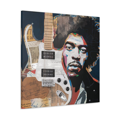 Sonic LegacySonic Legacy: Jimi Hendrix Guitar Collage Art Print | Iconic Rock MemoCanvasJimi Hendrix Abstract Guitar Collage - Unique Rock Art Print
Experience the soul of rock with this abstract Jimi Hendrix guitar collage art print. Bring the spirit o