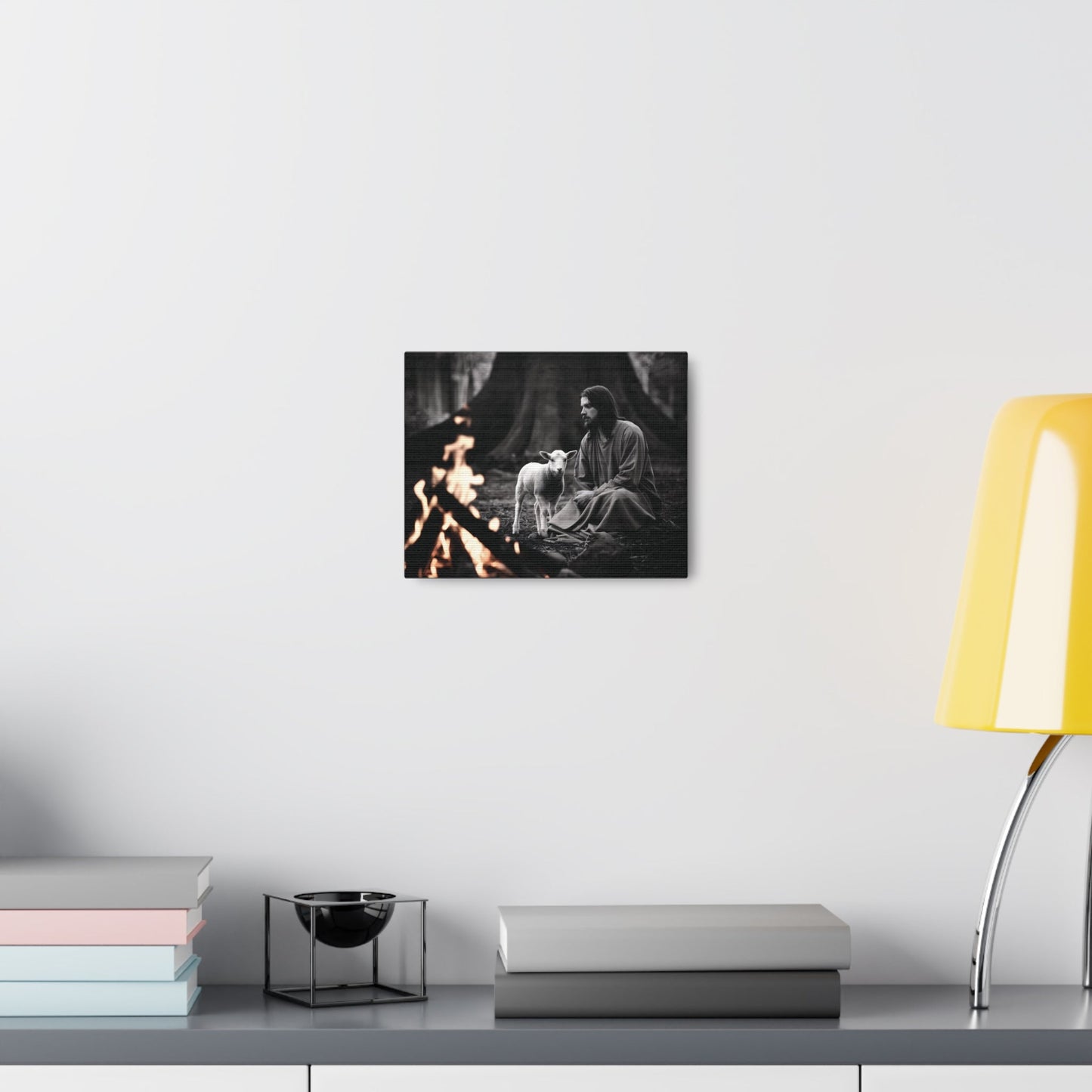 Divine Refuge IIDivine Refuge II: Jesus Christ and the Lamb - Illuminating Faith in DaCanvasDivine Refuge II: Jesus Christ and the Lamb - Illuminating Faith in Darkness | Limited Edition Christian Wall Art |  Modern Wall Art Decor
Description:
Experience th