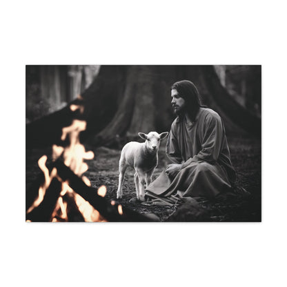 Divine Refuge IIDivine Refuge II: Jesus Christ and the Lamb - Illuminating Faith in DaCanvasDivine Refuge II: Jesus Christ and the Lamb - Illuminating Faith in Darkness | Limited Edition Christian Wall Art |  Modern Wall Art Decor
Description:
Experience th