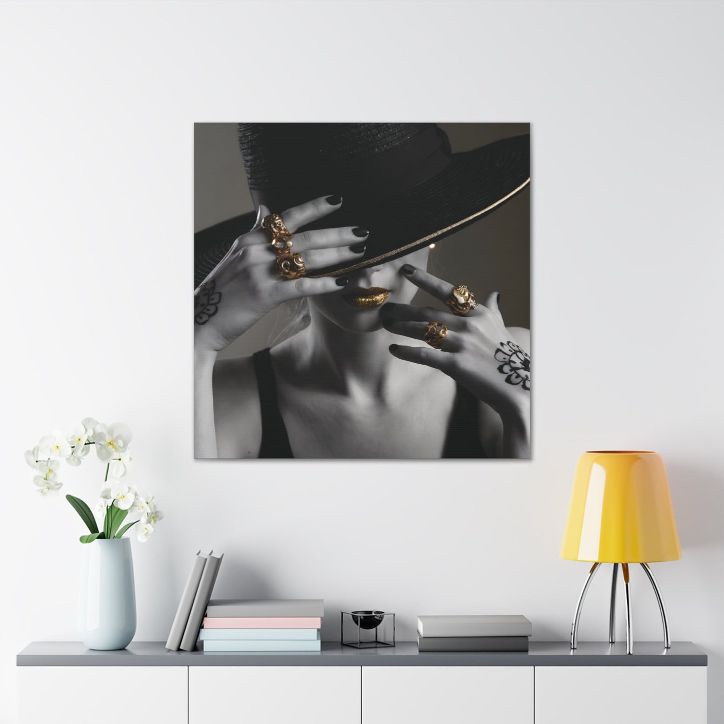 Vogue Photo Artwork -  Black and White Canvas Gallery Wraps