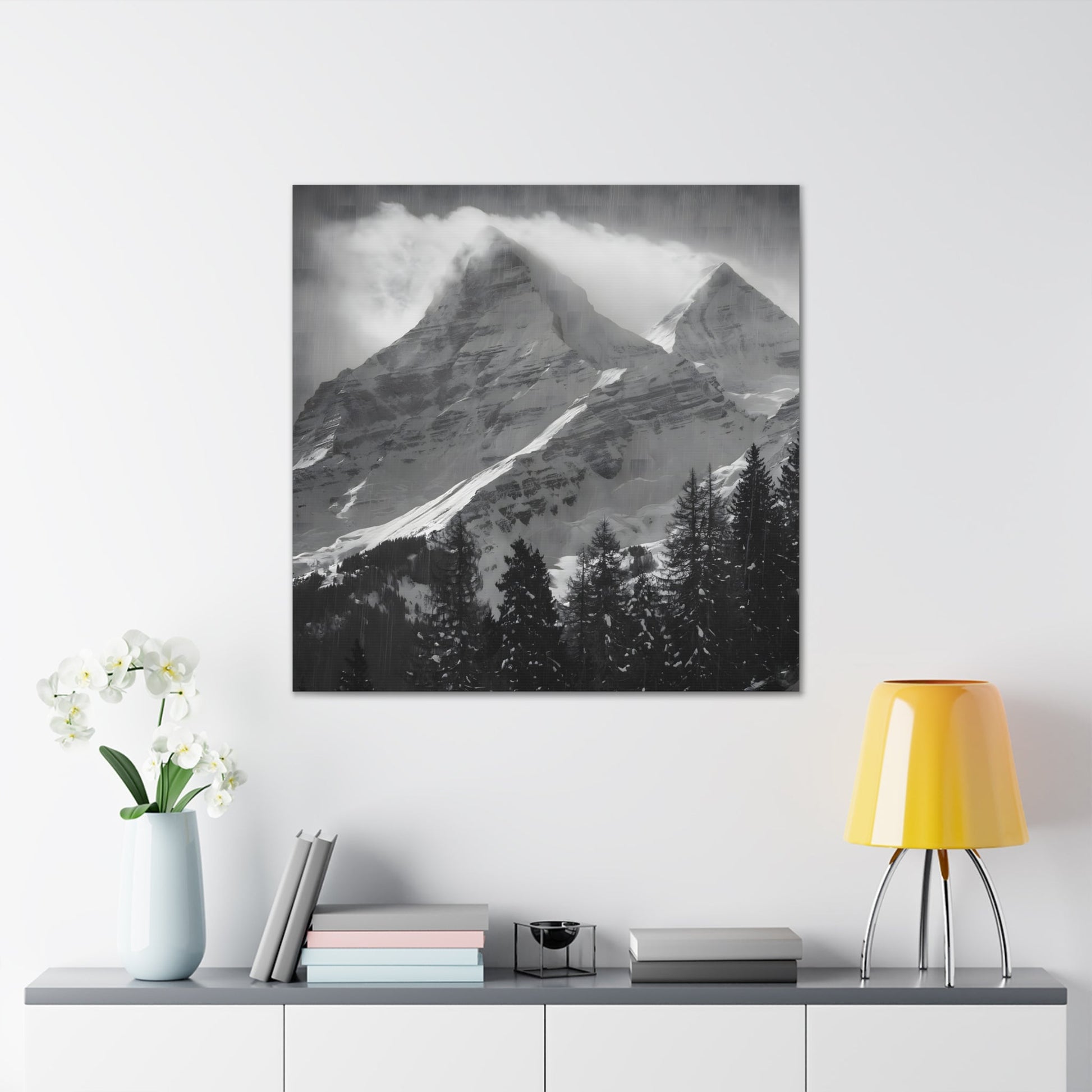 Ansel Adams-style Alpine landscape Photography Art - Canvas Gallery Wraps 