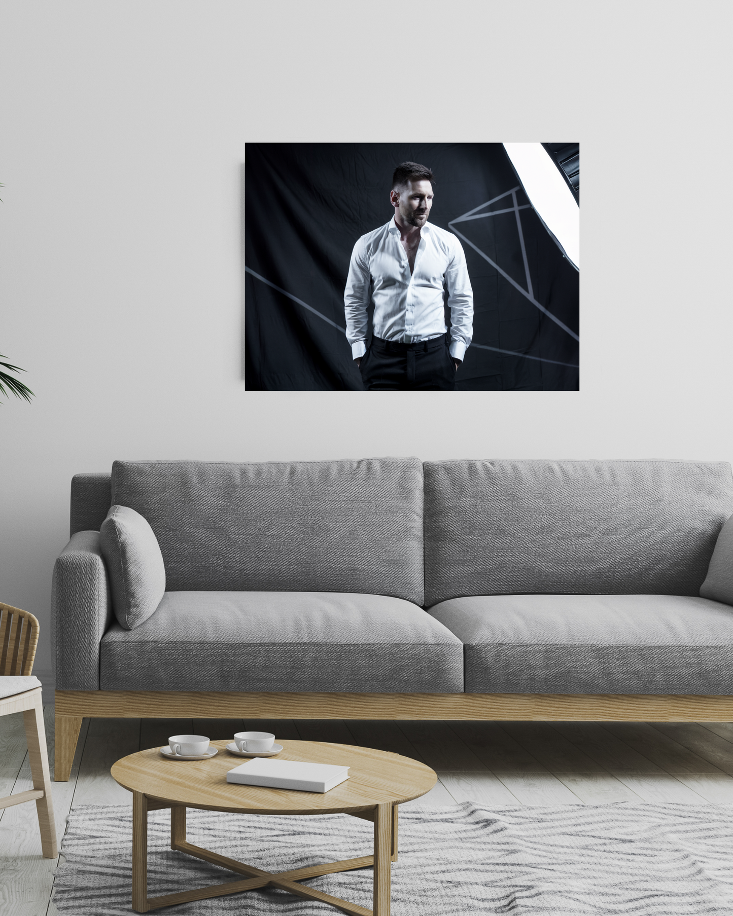 Messi Photo - Lionel Messi Soccer Game Photo- Lionel Messi Wall Canvas Art Print