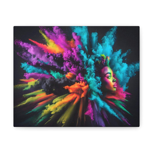 Canvas Prints : Colorful Thought Explosion Abstract Wall Art