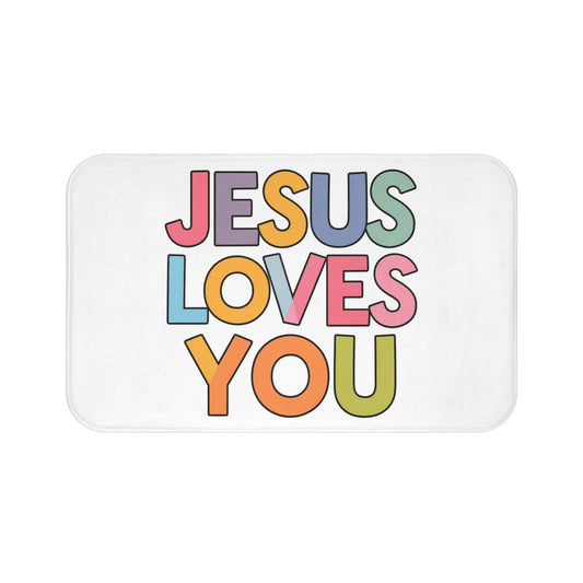 "JESUS LOVES YOU""JESUS LOVES YOU" Inspirational Christian Bath Mat -Christian Gifts - Home Decor"JESUS LOVES YOU" Inspirational Christian Bath Mat -Christian Gifts - Bathroom Decor

Transform your bathroom with our luxurious "JESUS LOVES YOU" bath mat. This sty