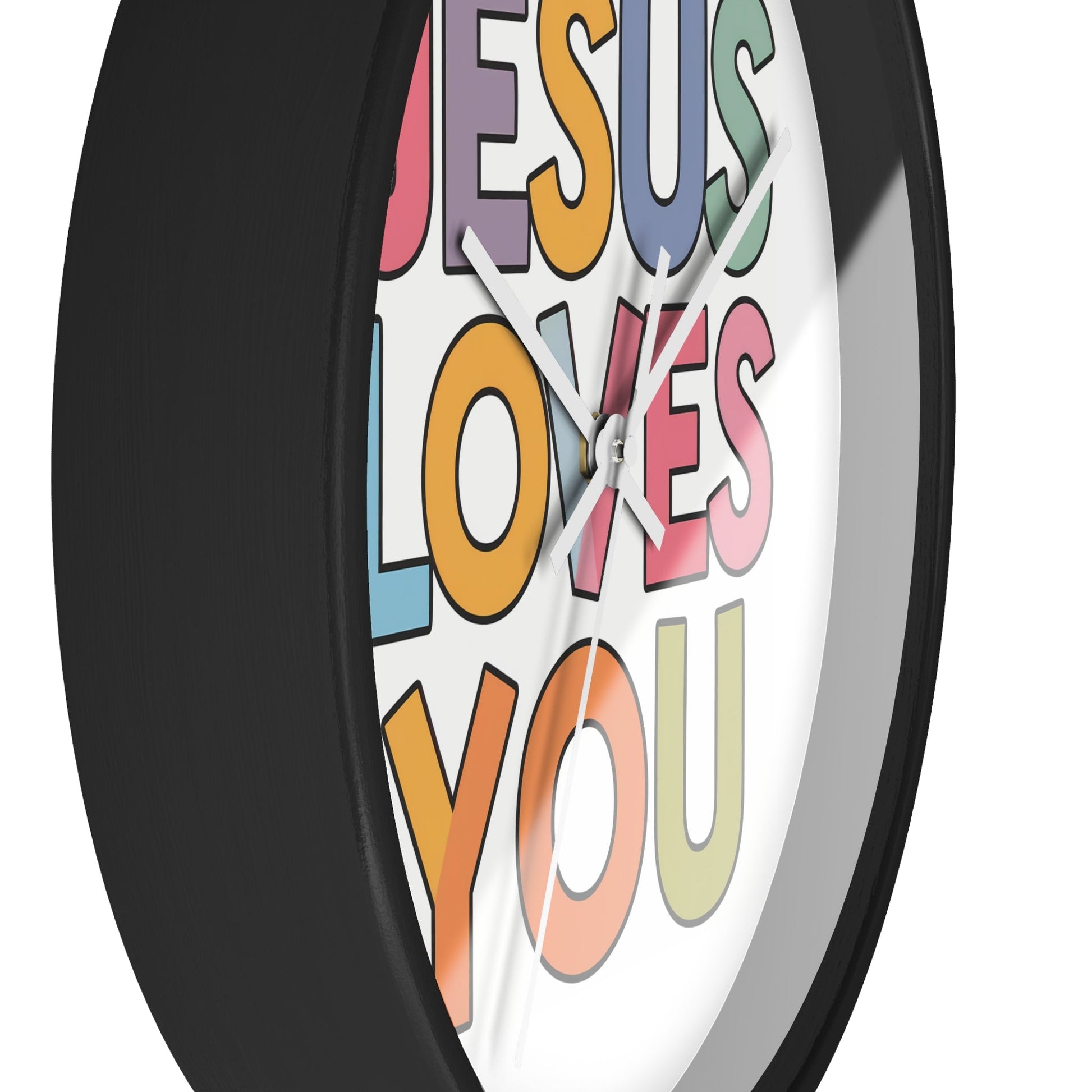 "JESUS LOVES YOU""JESUS LOVES YOU" Inspirational Christian Wall Clock- Christian InspirHome DecorJESUS LOVES YOU" Inspirational Christian Wall Clock
Product Description:Embrace the message of God's love with every tick of our stunning "JESUS LOVES YOU" wall cloc