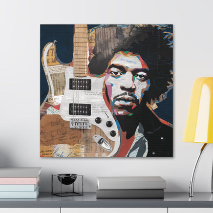 Sonic LegacySonic Legacy: Jimi Hendrix Guitar Collage Art Print | Iconic Rock MemoCanvasJimi Hendrix Abstract Guitar Collage - Unique Rock Art Print
Experience the soul of rock with this abstract Jimi Hendrix guitar collage art print. Bring the spirit o