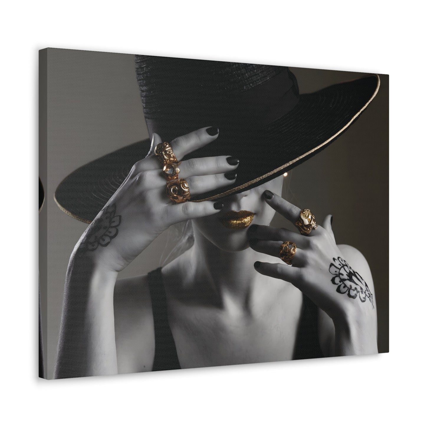 Vogue Photo Artwork -  Black and White Canvas Gallery Wraps