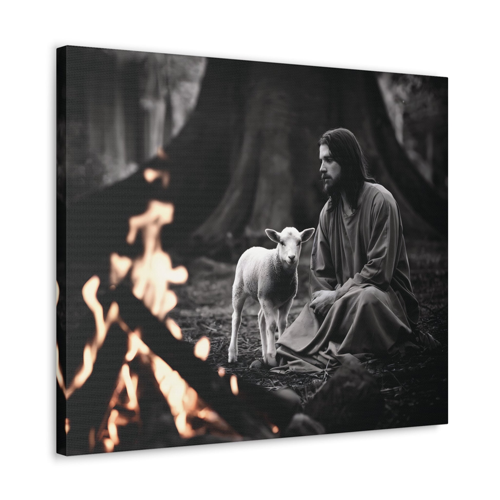 Divine Refuge IIDivine Refuge II: Jesus Christ and the Lamb - Illuminating Faith in DaCanvasDivine Refuge II: Jesus Christ and the Lamb - Illuminating Faith in Darkness | Limited Edition Christian Wall Art |  Modern Wall Art Decor
Description:
Experience th