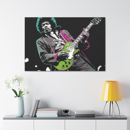 Jimi Hendrix Pop ArtElectric Icon: Jimi Hendrix Pop Art Canvas | Vibrant Guitar Legend PorCanvasJimi Hendrix Pop Art Canvas - Neon Guitar Rock Legend Print
Electrify your space with this striking Jimi Hendrix pop art canvas. Monochrome portrait with vibrant neo