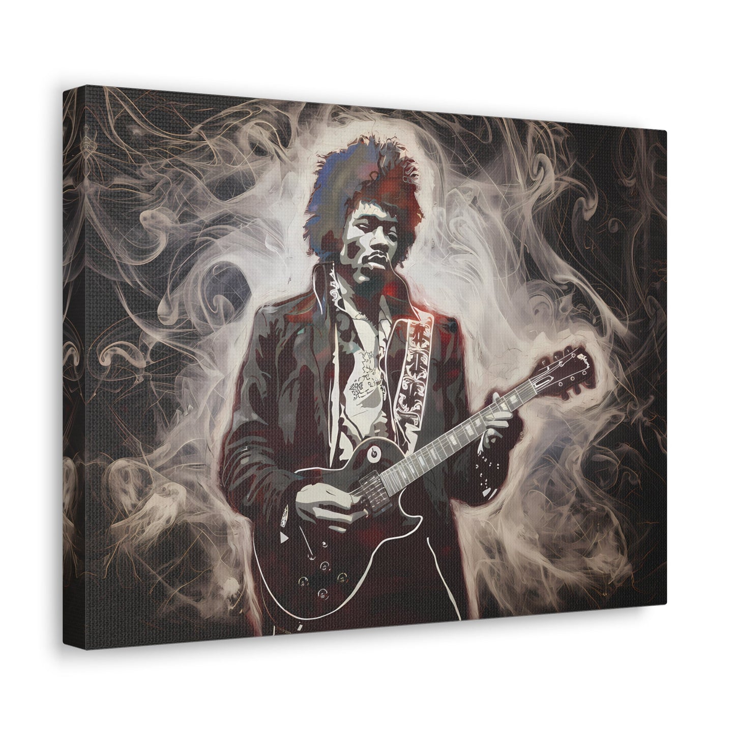 Star Power"Star Power" Ethereal Soot Portrait: Jimi Hendrix's Fiery Performance Canvas"Star Power" Ethereal Soot Portrait: Jimi Hendrix's Fiery Performance
Experience the raw intensity of Jimi Hendrix like never before with this mesmerizing Fumage art