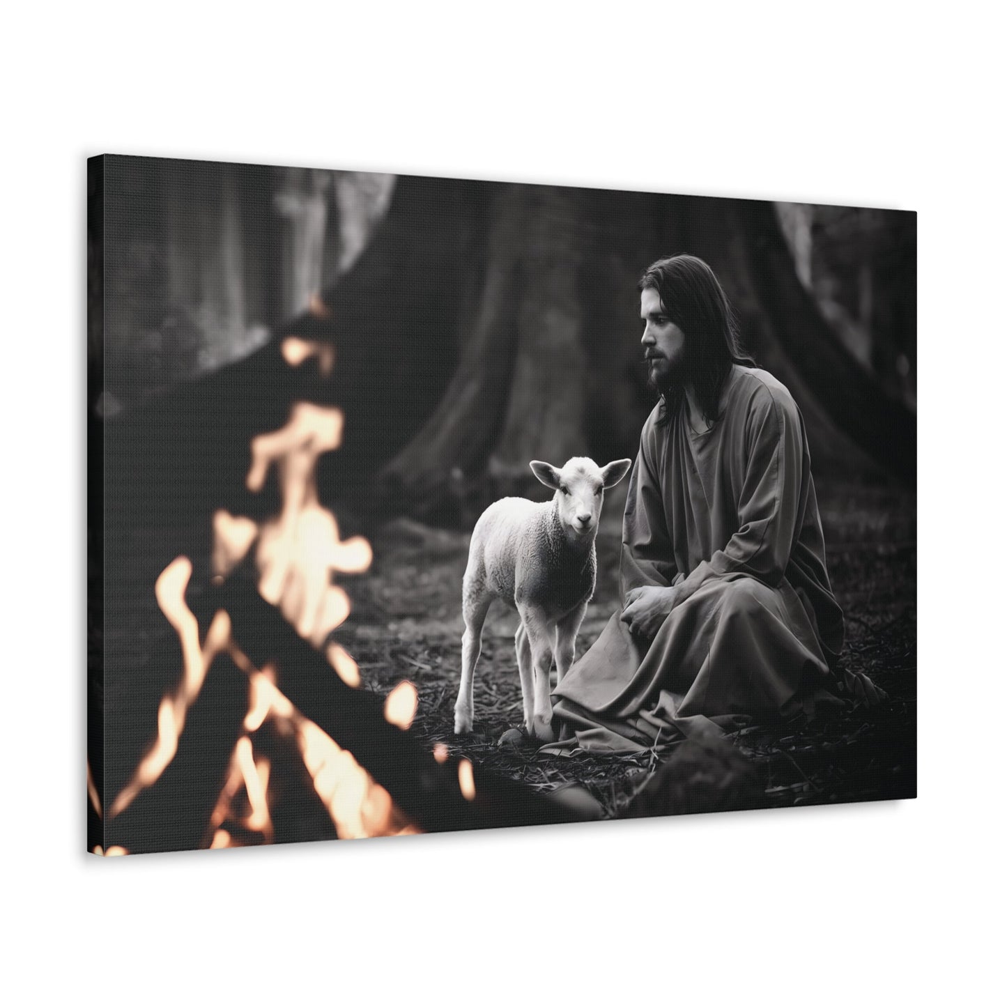 Divine Refuge IIDivine Refuge II: Jesus Christ and the Lamb - Illuminating Faith in DaCanvasDivine Refuge II: Jesus Christ and the Lamb - Illuminating Faith in Darkness | Limited Edition Christian Wall Art |  Modern Wall Art Decor
Description:
Experience th