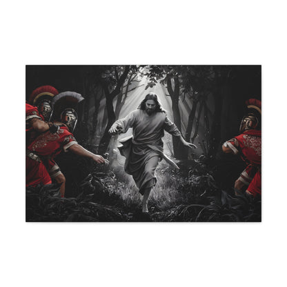 Divine Escape IIDivine Escape II: Jesus Christ's Cinematic Flight from Roman PersecutiCanvasDivine Escape II: Jesus Christ's Cinematic Flight from Roman Persecution - Limited Edition Christian Art Print |  Wall Art Decor
Description:
Experience the raw powe