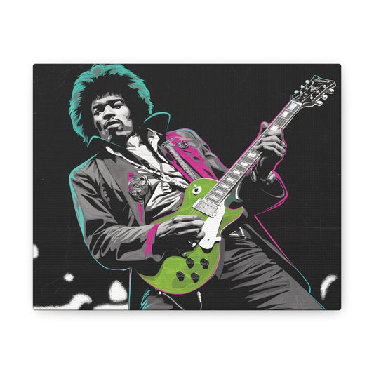 Jimi Hendrix Pop ArtElectric Icon: Jimi Hendrix Pop Art Canvas | Vibrant Guitar Legend PorCanvasJimi Hendrix Pop Art Canvas - Neon Guitar Rock Legend Print
Electrify your space with this striking Jimi Hendrix pop art canvas. Monochrome portrait with vibrant neo