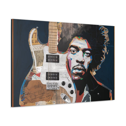 Sonic LegacySonic Legacy: Jimi Hendrix Guitar Collage Art Print | Iconic Rock MemoCanvasJimi Hendrix Abstract Guitar Collage - Unique Rock Art Print
Experience the soul of rock with this abstract Jimi Hendrix guitar collage art print. Bring the spirit o