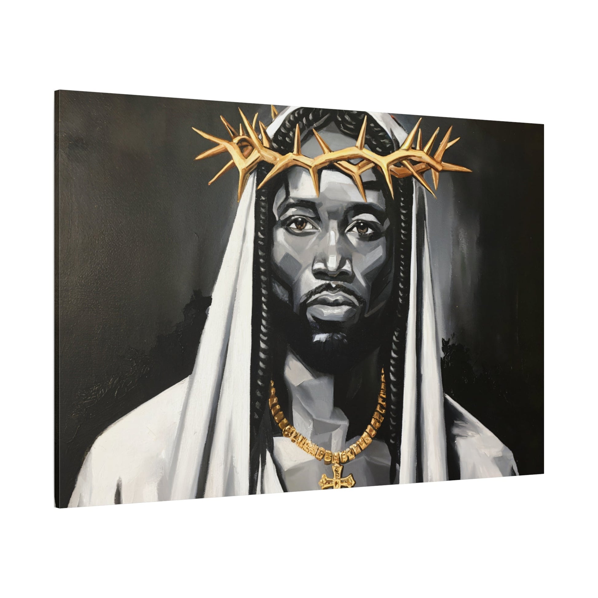 Ecce Homo Black Jesus Wall Art -  Bedroom Decor Wall Art