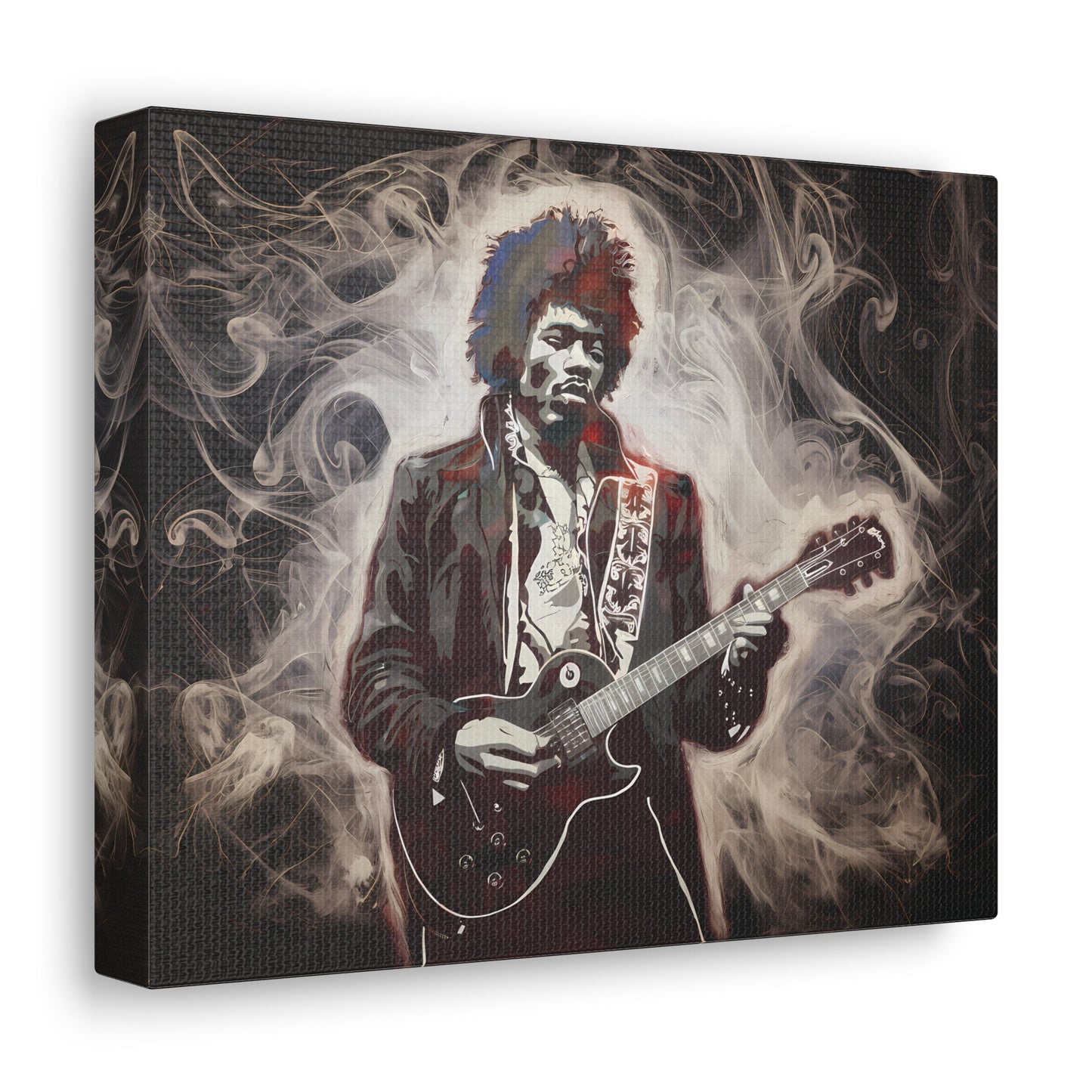 Star Power"Star Power" Ethereal Soot Portrait: Jimi Hendrix's Fiery Performance Canvas"Star Power" Ethereal Soot Portrait: Jimi Hendrix's Fiery Performance
Experience the raw intensity of Jimi Hendrix like never before with this mesmerizing Fumage art