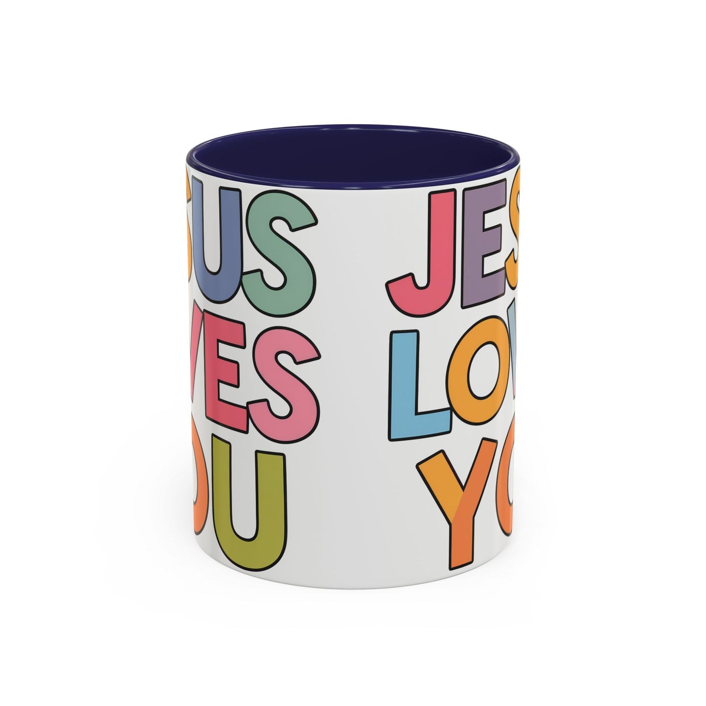 Jesus Loves YouJesus Loves You" Inspirational Christian Coffee Mug - Accent Coffee MuMugJesus Loves You" Inspirational Christian Coffee Mug - Accent Coffee Mug (11, 15oz) 
Celebrate your faith with our vibrant and uplifting "Jesus Loves You" accent coff