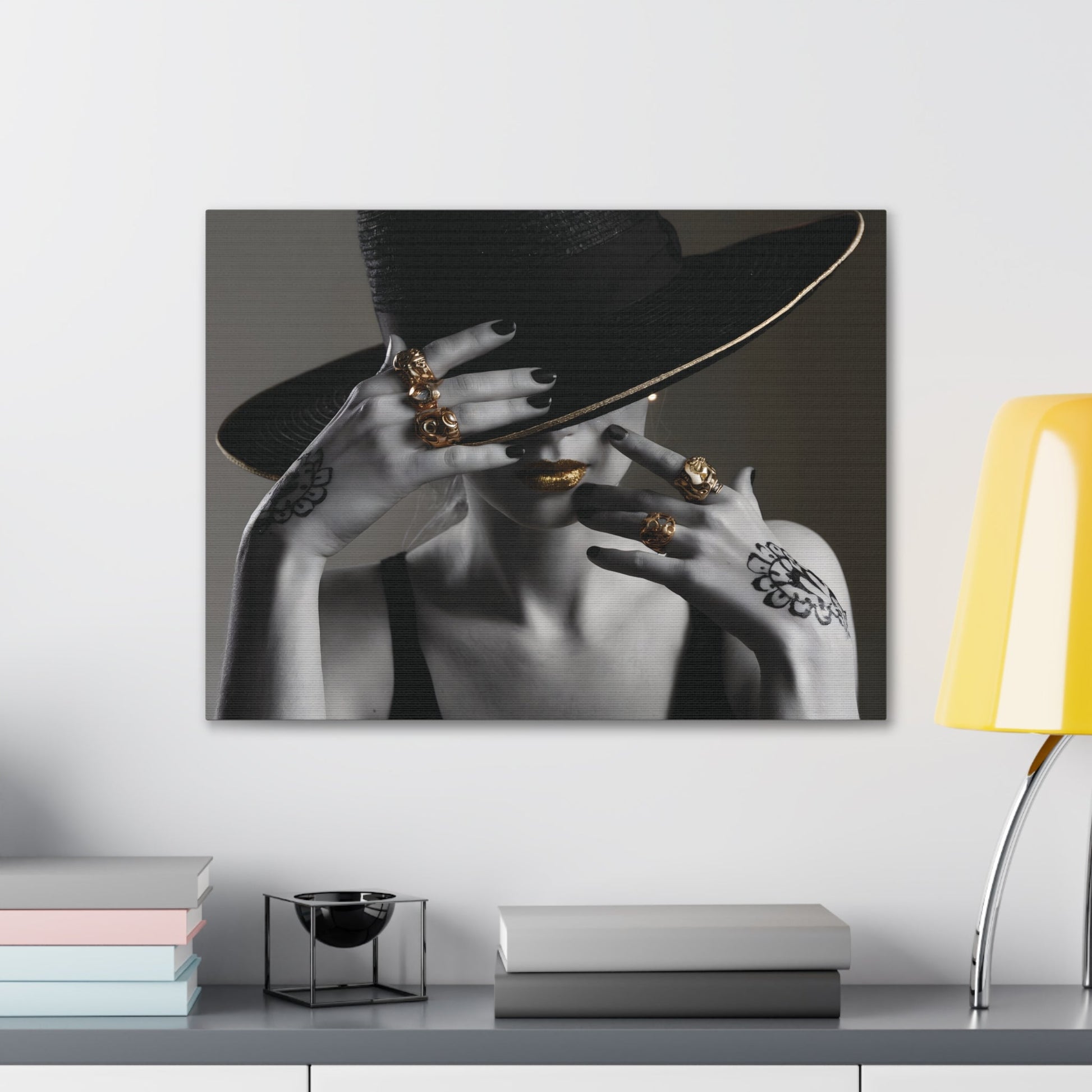 Vogue Photo Artwork -  Black and White Canvas Gallery Wraps