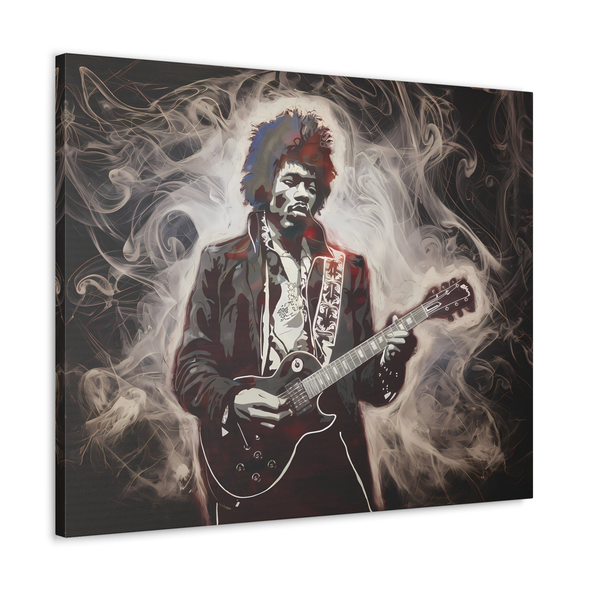 Star Power"Star Power" Ethereal Soot Portrait: Jimi Hendrix's Fiery Performance Canvas"Star Power" Ethereal Soot Portrait: Jimi Hendrix's Fiery Performance
Experience the raw intensity of Jimi Hendrix like never before with this mesmerizing Fumage art