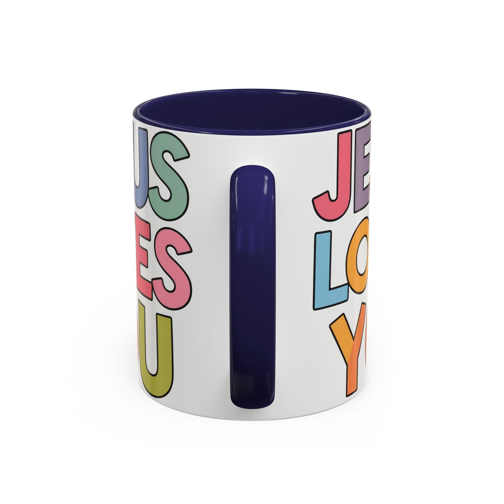 Jesus Loves YouJesus Loves You" Inspirational Christian Coffee Mug - Accent Coffee MuMugJesus Loves You" Inspirational Christian Coffee Mug - Accent Coffee Mug (11, 15oz) 
Celebrate your faith with our vibrant and uplifting "Jesus Loves You" accent coff