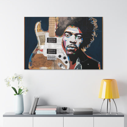 Sonic LegacySonic Legacy: Jimi Hendrix Guitar Collage Art Print | Iconic Rock MemoCanvasJimi Hendrix Abstract Guitar Collage - Unique Rock Art Print
Experience the soul of rock with this abstract Jimi Hendrix guitar collage art print. Bring the spirit o