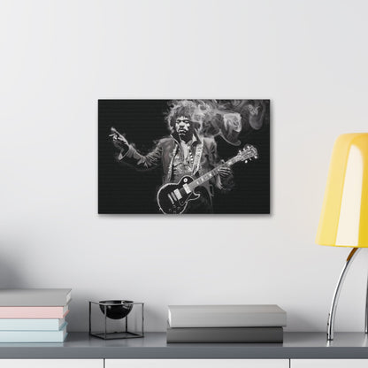 Peace and LovePeace and Love: Jimi Hendrix Fumage Art | Canvas Gallery Wrap | EthereCanvasPeace and Love: Jimi Hendrix Fumage Art | Canvas Gallery Wrap - Wall Art Decor
Jimi Hendrix Soot Painting - Innovative Fumage Art on Canvas
Experience the fiery pass