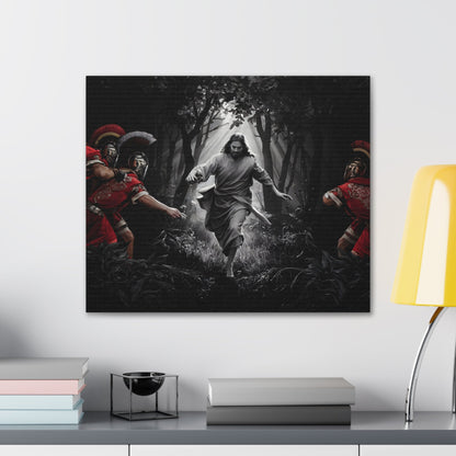 Divine Escape IIDivine Escape II: Jesus Christ's Cinematic Flight from Roman PersecutiCanvasDivine Escape II: Jesus Christ's Cinematic Flight from Roman Persecution - Limited Edition Christian Art Print |  Wall Art Decor
Description:
Experience the raw powe