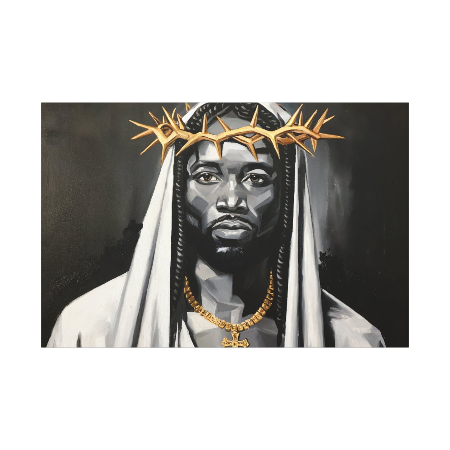 Ecce Homo Black Jesus Wall Art -  Bedroom Decor Wall Art