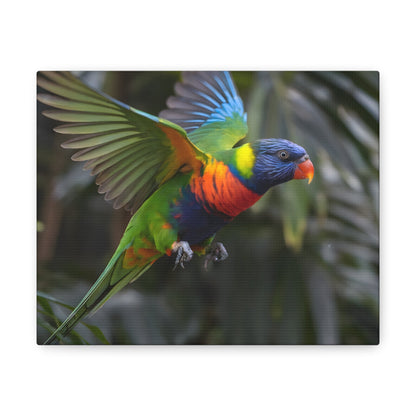 Vibrant Bird ArtRainbow Lorikeet in Flight | Cinematic Wildlife Photography | Vibrant CanvasRainbow Lorikeet in Flight – Cinematic Wildlife Photography
A breathtaking medium shot of a vibrant rainbow lorikeet in mid-flight, showcasing its dazzling plumage o